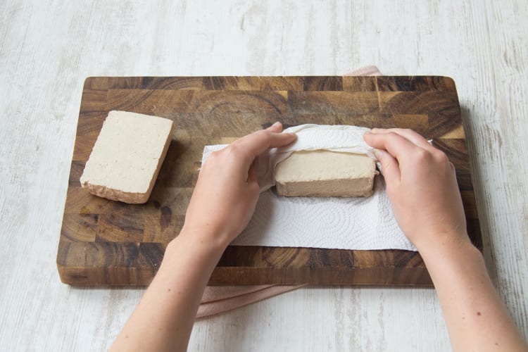 Prep the tofu