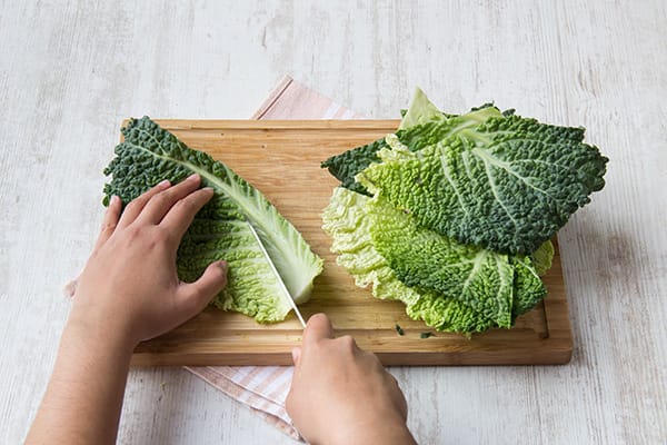 Destemmed kale