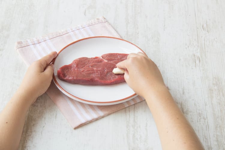 Prep the steak