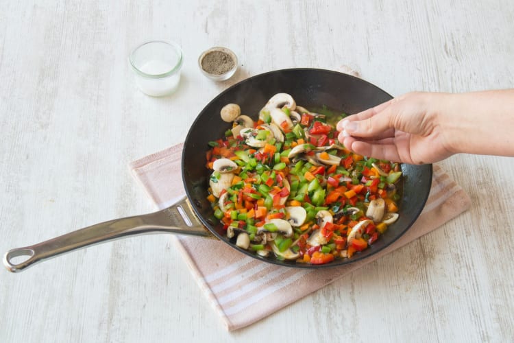 Saute the veggies