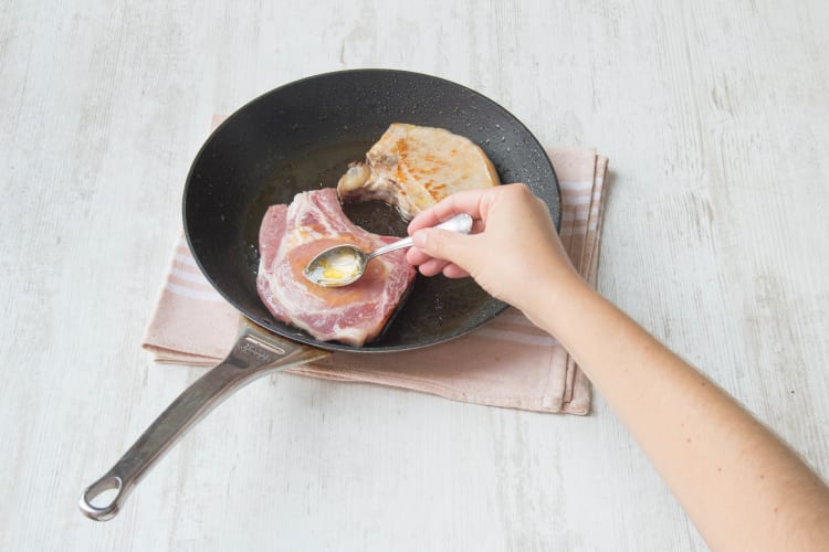 Spread your jelly on the other side of the chop