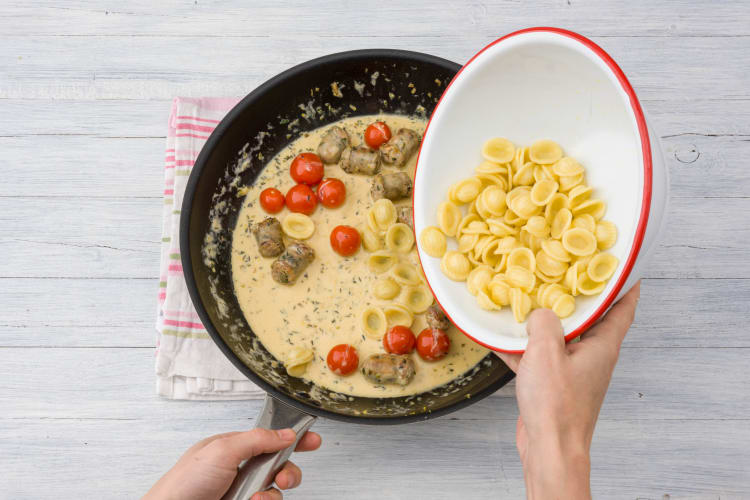 Orecchiette hinzufügen