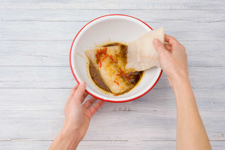 Marinate the fish