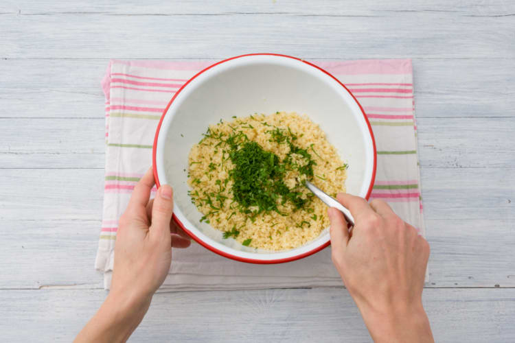 Stir the parsley through the couscous