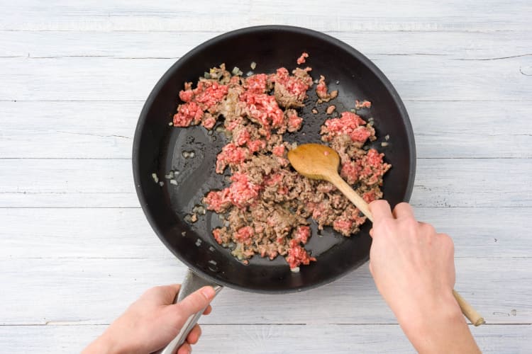 Cook the beef mince