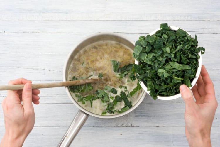 stir in kale