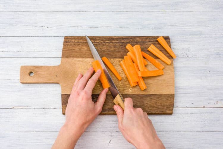 cut carrots