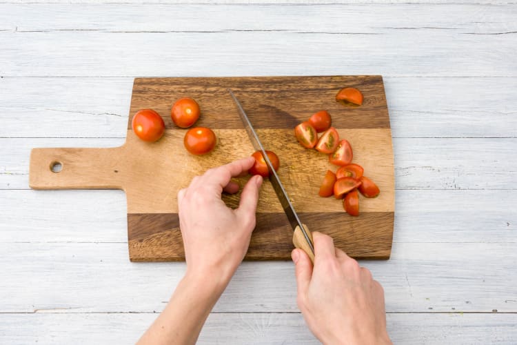 cut up your tomatoes