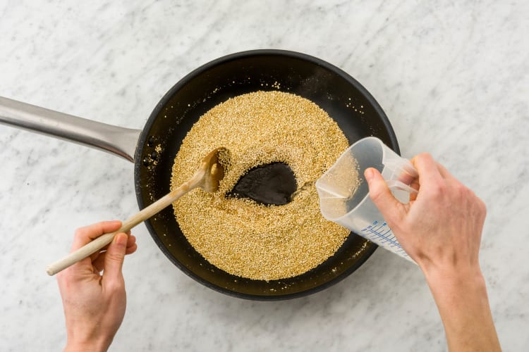 Quinoa anrösten