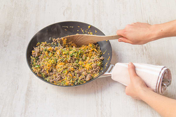 Brown the beef mince