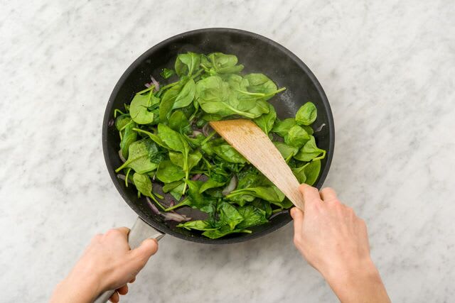 Cook the vegetables