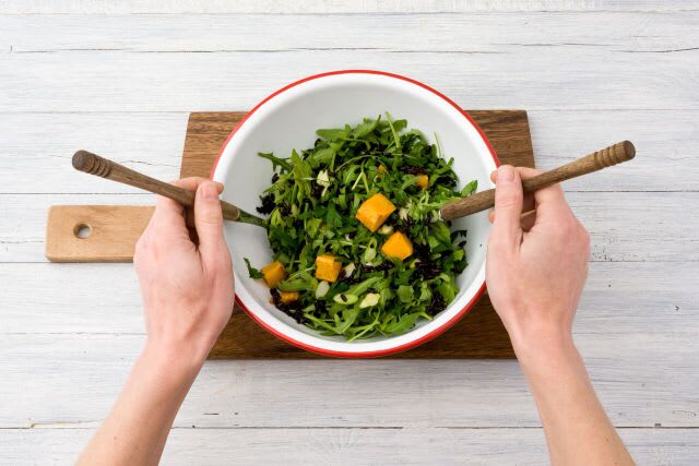 Dress the salad