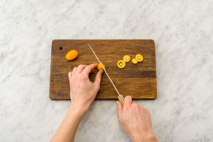 Kumquats schneiden