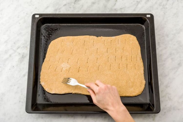 Prep and par-bake the dough