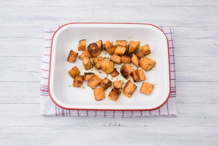 Roast the sweet potatoes
