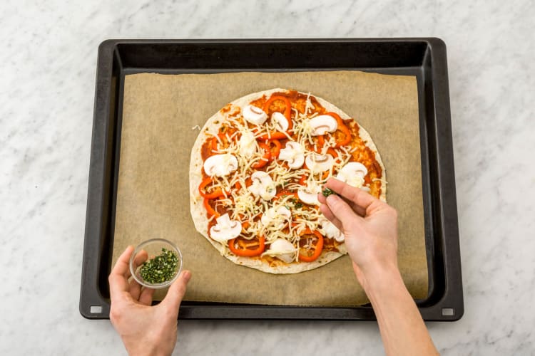 Beleg de pizza´s.
