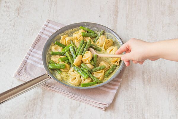 Cook the tortellini