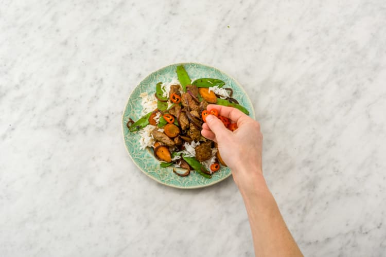 Garnish with chilli