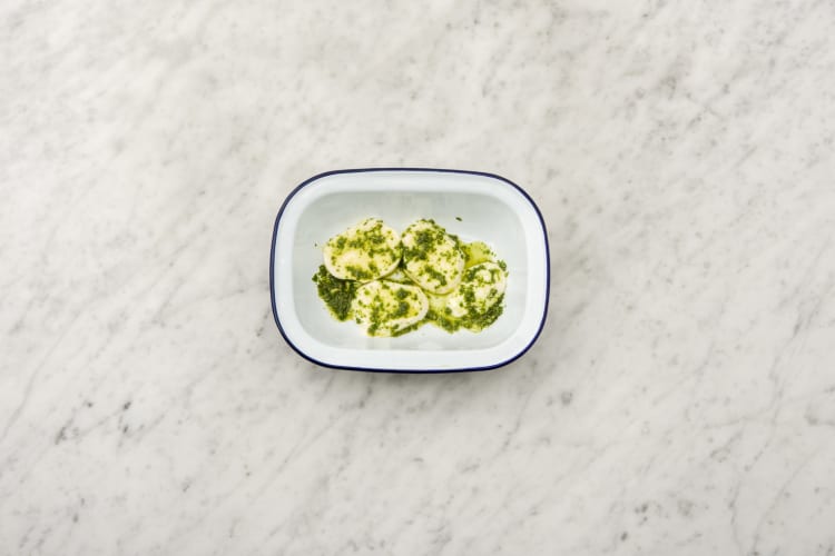 Mozzarella marinieren
