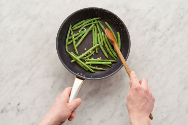 Cook the green beans