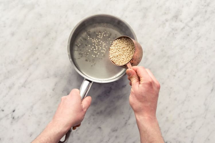 Cook the Israeli couscous