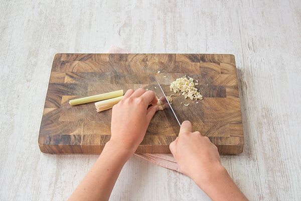 Prep the lemongrass