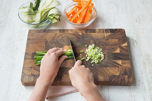 Prep the vegetables