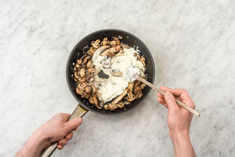 Stir in the crème fraîche