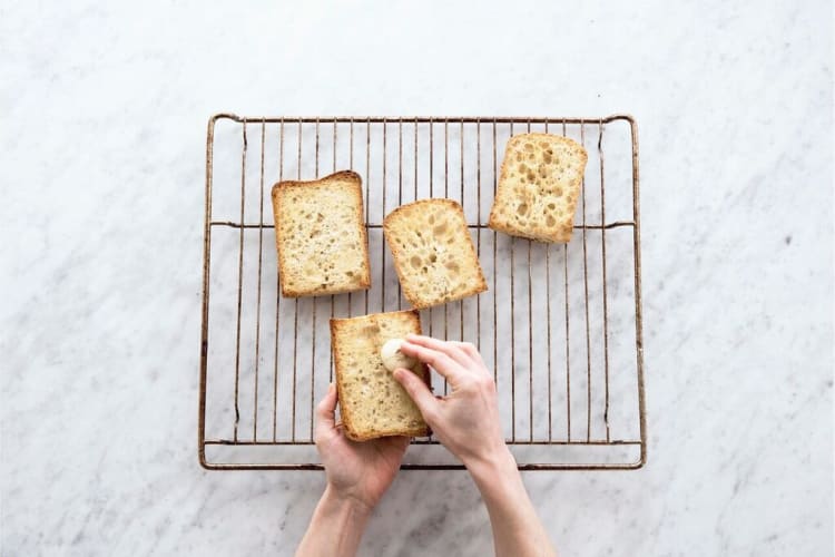 Prep the ciabatta