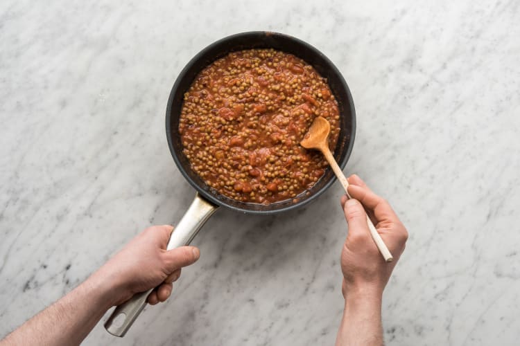Simmer the mixture