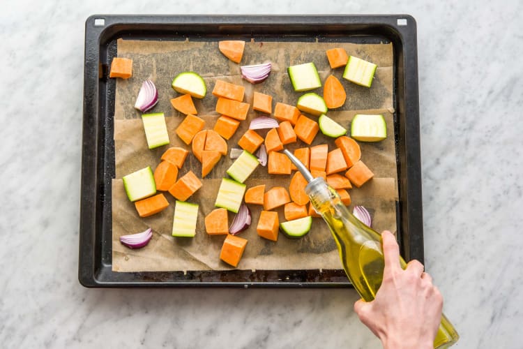 Cook the veggies