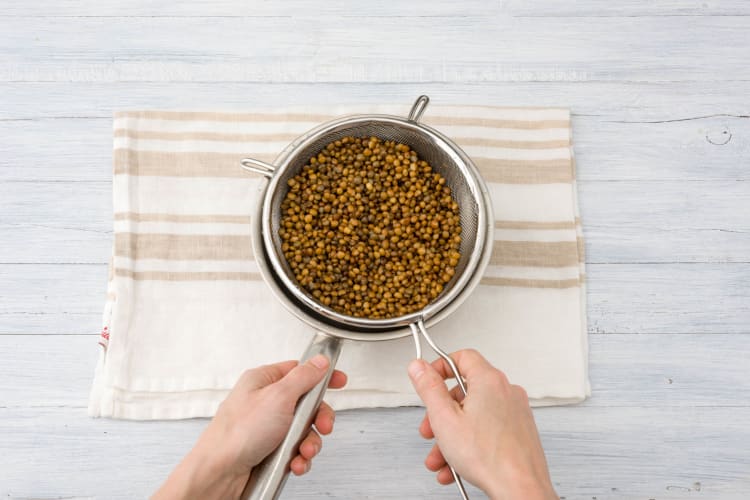 Rinse the lentils