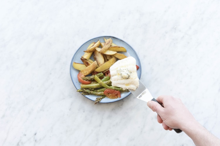 Serveer de maaltijd, eet smakelijk!