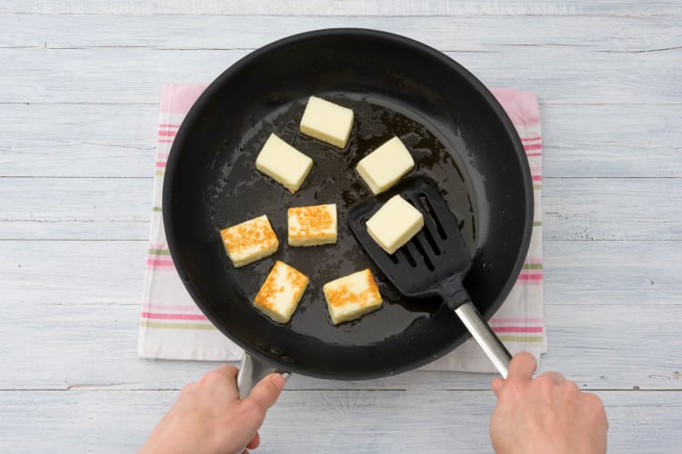 Halloumi anbraten