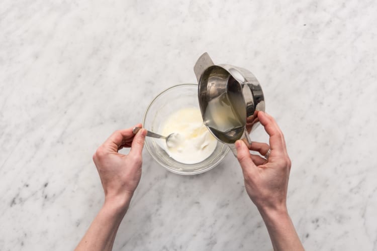 Prepare the Greek yoghurt