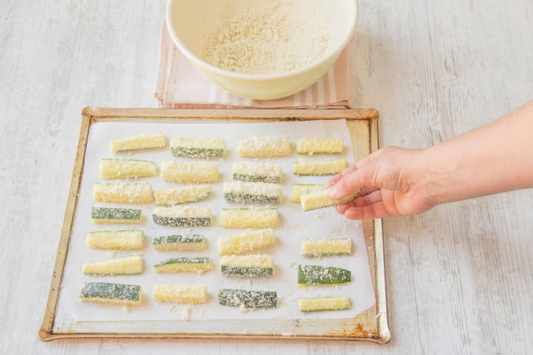 Make the zucchini fries