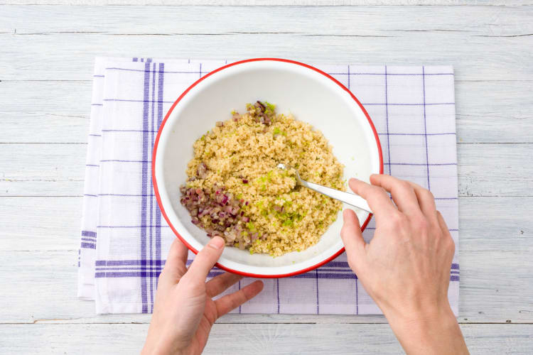 Mix into the couscous