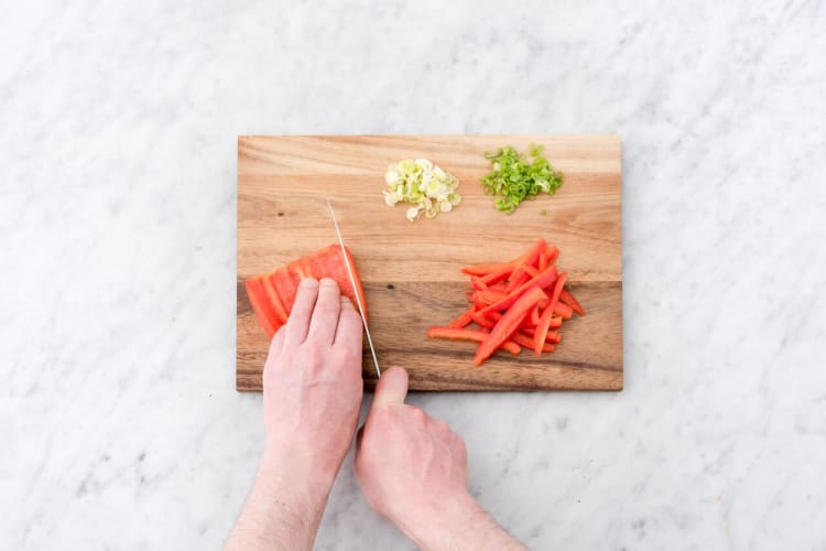 Prep the veggies