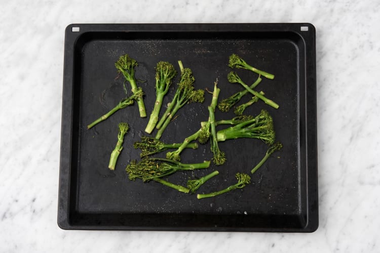 Roast the broccolini