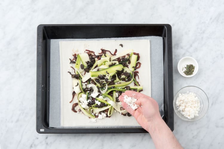 Add the goat cheese