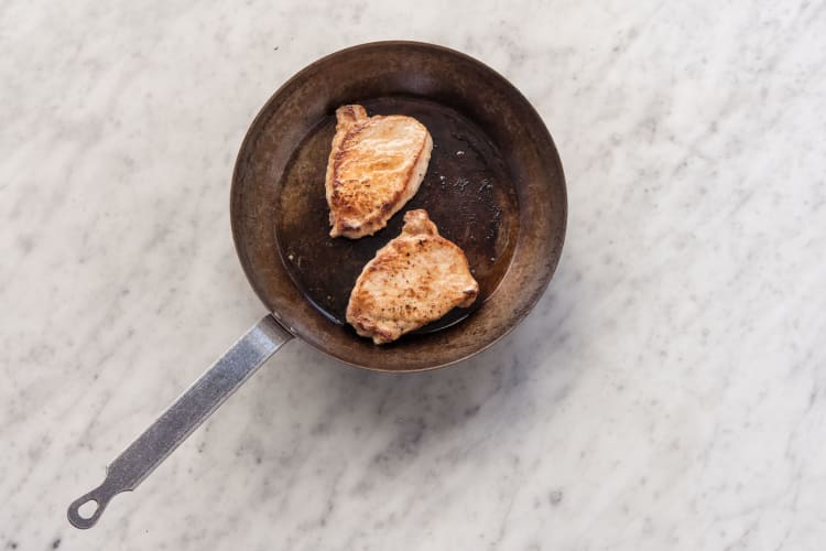 Cook the pork