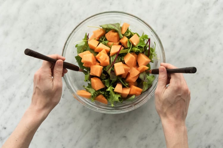 Salat vorbereiten