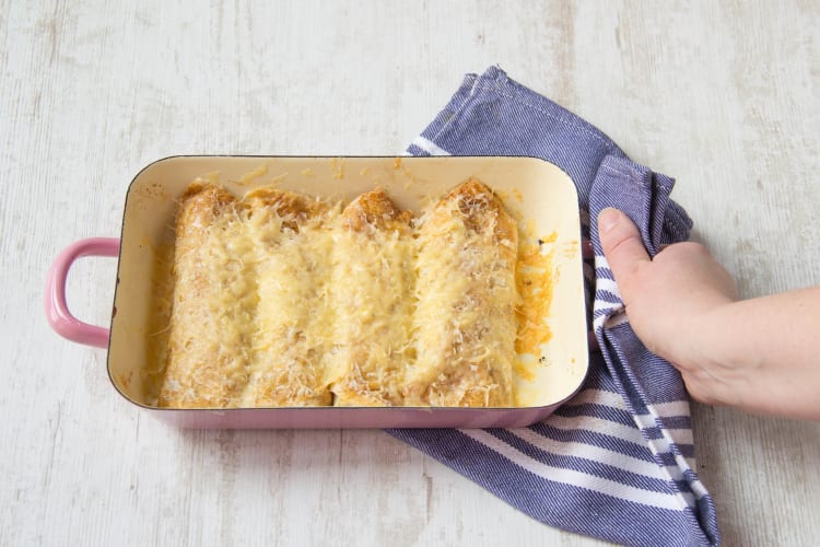 Cover with grated cheese