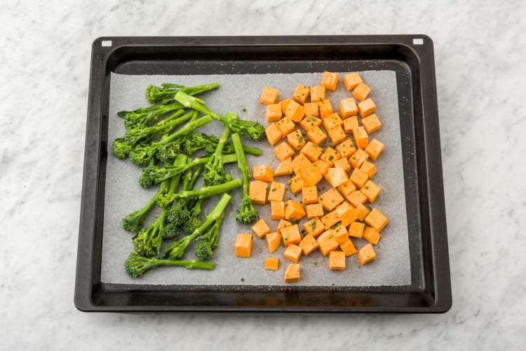 Roast the broccolini