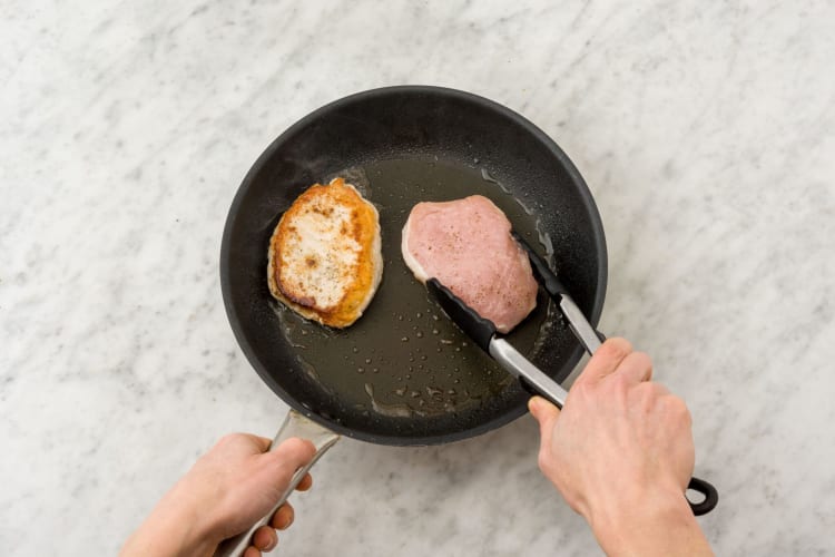 Cook the pork