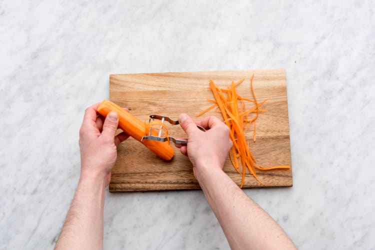 Peel the carrot
