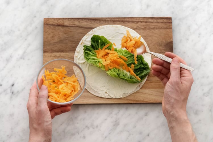 Wraps befüllen