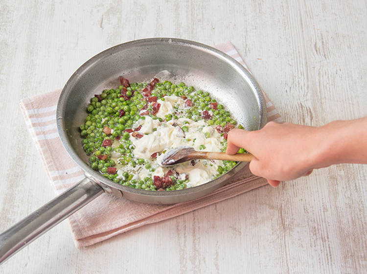 Refreshing Pasta with Peas, Pancetta and Mint Recipe HelloFresh