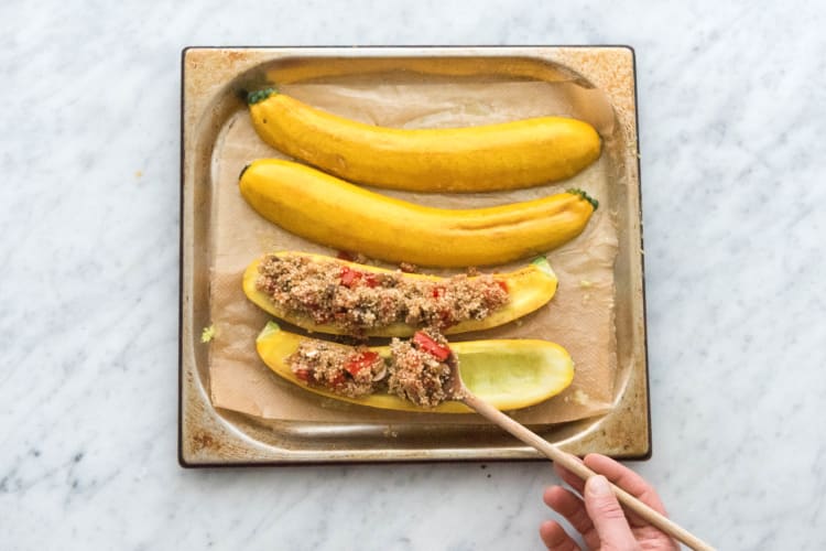 Zucchini befüllen