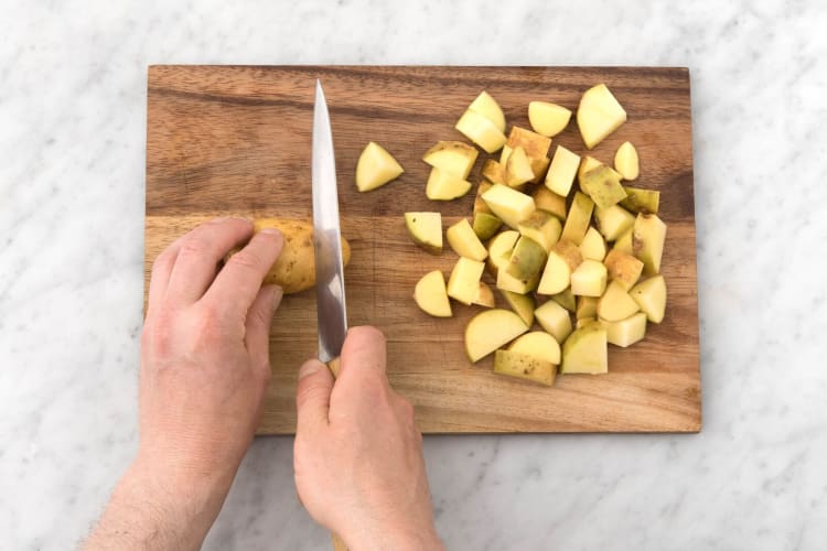 Cook the potatoes